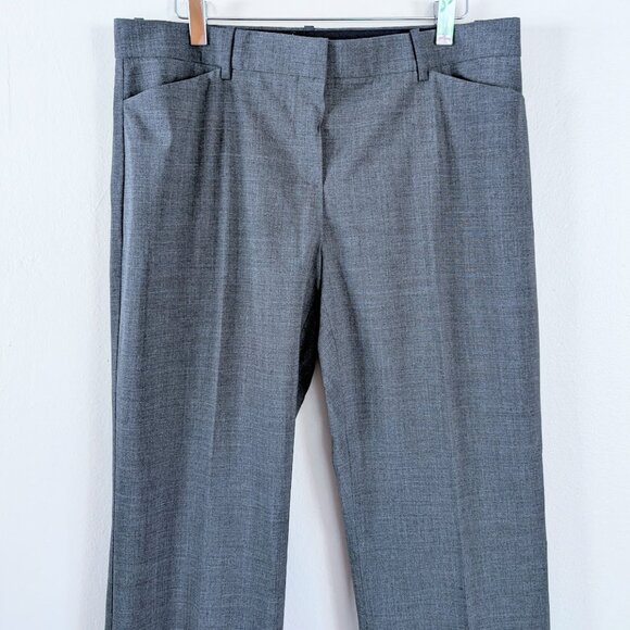 NWT Theory Max C3 Sevona Wool Trousers Work Professional Business Mature Sz 10 - Picture 1 of 9